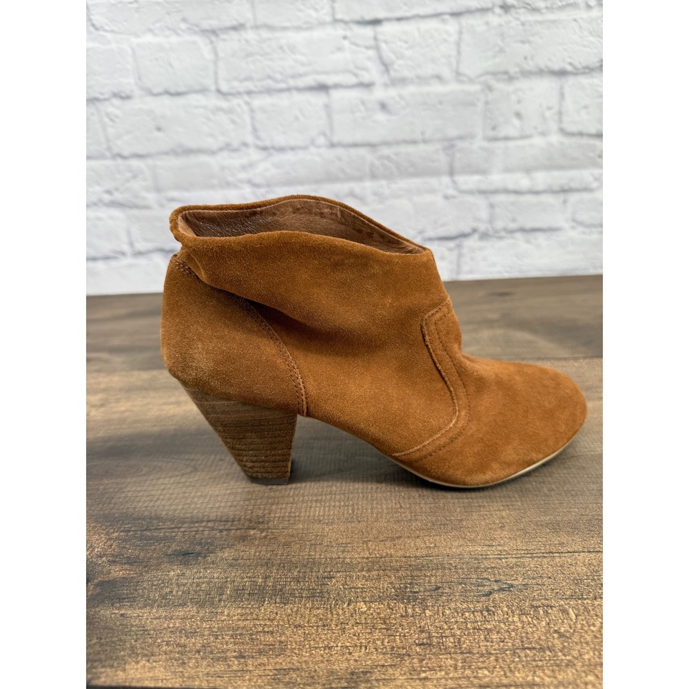 Carlos Santana Brooky Ankle Boots Women Size 8.5M Brown Suede Block Heel Boho - Picture 7 of 11